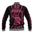 Custom Maori Fathers Day New Zealand Baseball Jacket Aroha Ahau Ki A Koe Papa - Pink LT9 - Polynesian Pride