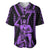 Maori Fathers Day New Zealand Baseball Jersey Aroha Ahau Ki A Koe Papa - Purple LT9 Purple - Polynesian Pride