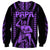 Maori Fathers Day New Zealand Sweatshirt Aroha Ahau Ki A Koe Papa - Purple LT9 - Polynesian Pride