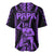 Custom Maori Fathers Day New Zealand Baseball Jersey Aroha Ahau Ki A Koe Papa - Purple LT9 - Polynesian Pride