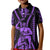 Custom Maori Fathers Day New Zealand Kid Polo Shirt Aroha Ahau Ki A Koe Papa - Purple LT9 Kid Purple - Polynesian Pride