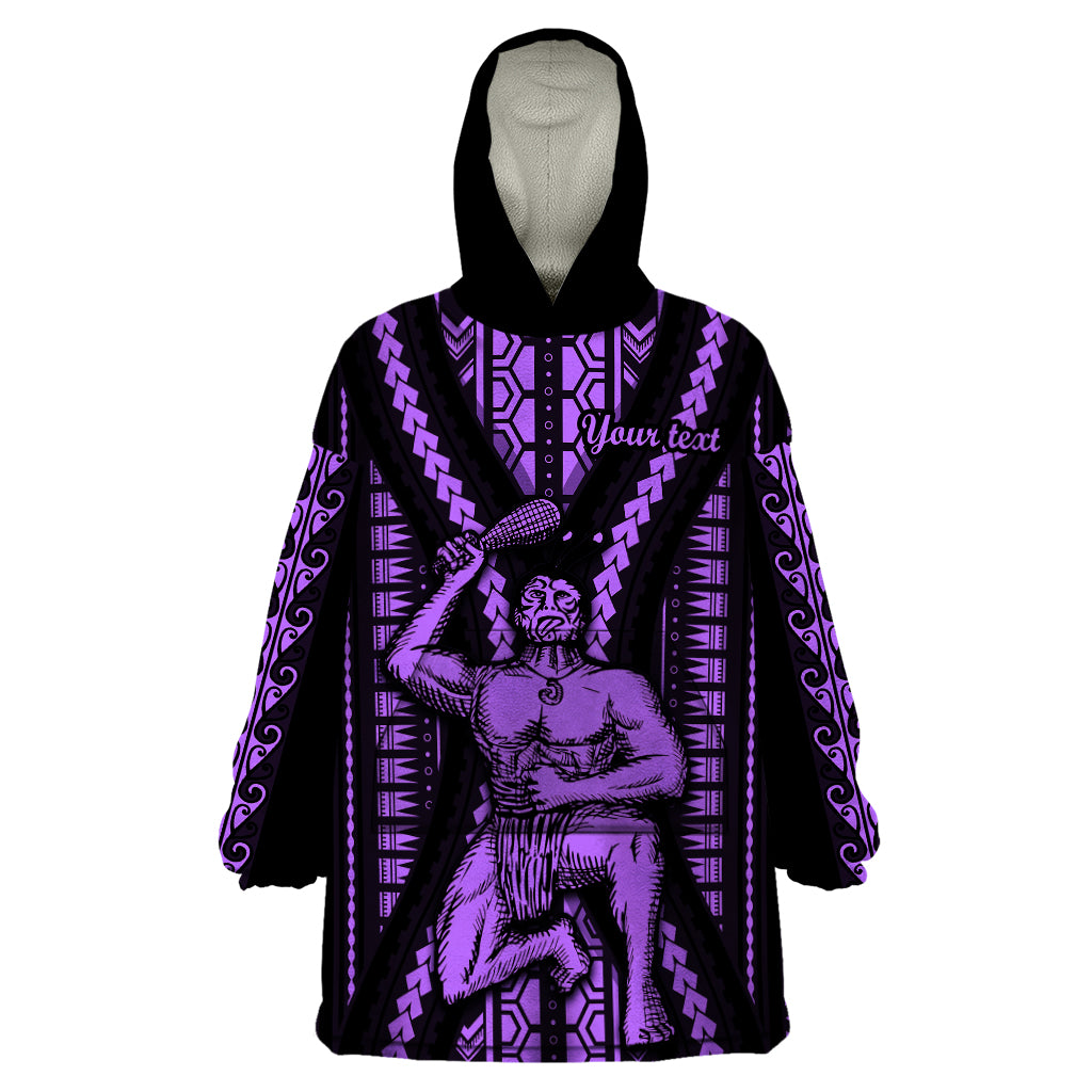 Custom Maori Fathers Day New Zealand Wearable Blanket Hoodie Aroha Ahau Ki A Koe Papa - Purple LT9 One Size Purple - Polynesian Pride