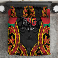 Personalised Papua New Guinea Remembrance Day Bedding Set LT9 Red - Polynesian Pride