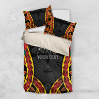 Personalised Papua New Guinea Remembrance Day Bedding Set LT9 US Twin 172cm x 218cm Red - Polynesian Pride