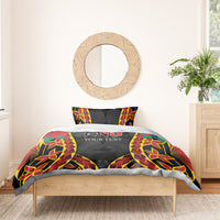 Personalised Papua New Guinea Remembrance Day Bedding Set LT9 - Polynesian Pride