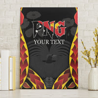 Personalised Papua New Guinea Remembrance Day Canvas Wall Art LT9 Without Frame Red - Polynesian Pride