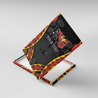 Personalised Papua New Guinea Remembrance Day Canvas Wall Art LT9 With Frame Red - Polynesian Pride