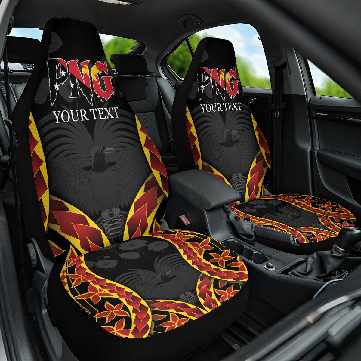 Personalised Papua New Guinea Remembrance Day Car Seat Cover