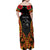 Personalised Papua New Guinea Remembrance Day Family Matching Off Shoulder Maxi Dress and Hawaiian Shirt