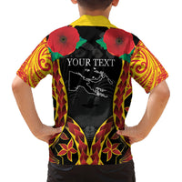 Personalised Papua New Guinea Remembrance Day Family Matching Tank Maxi Dress and Hawaiian Shirt