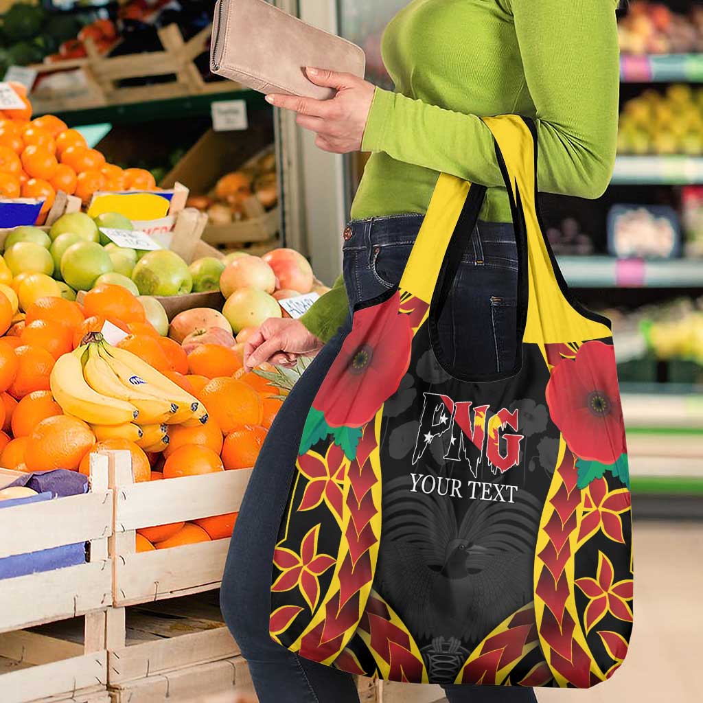 Personalised Papua New Guinea Remembrance Day Grocery Bag LT9 - Polynesian Pride