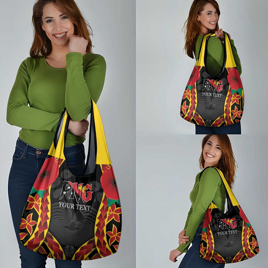 Personalised Papua New Guinea Remembrance Day Grocery Bag LT9 - Polynesian Pride