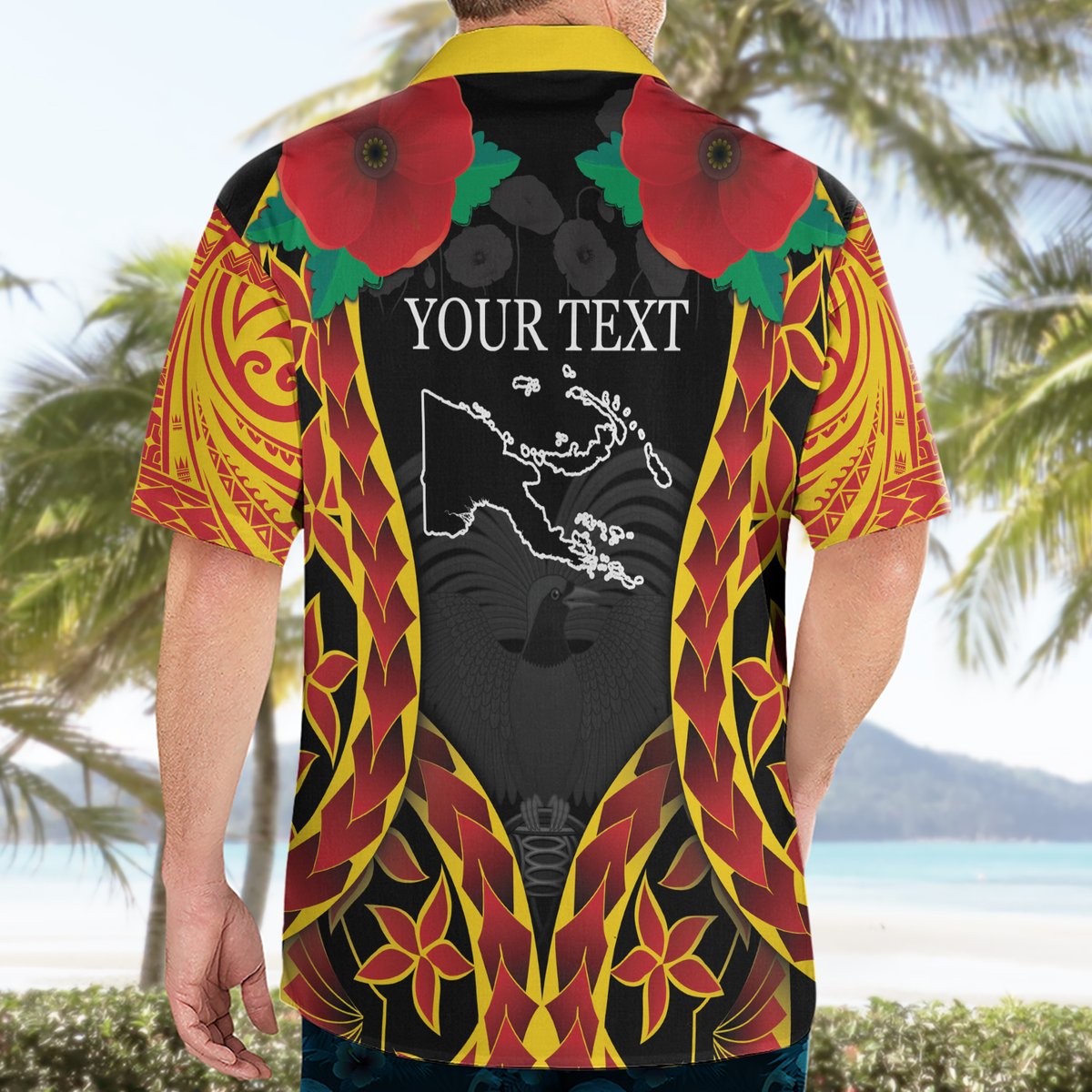 Personalised Papua New Guinea Remembrance Day Hawaiian Shirt LT9 - Polynesian Pride