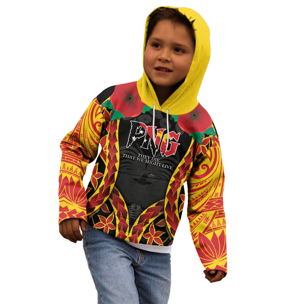 Personalised Papua New Guinea Remembrance Day Kid Hoodie