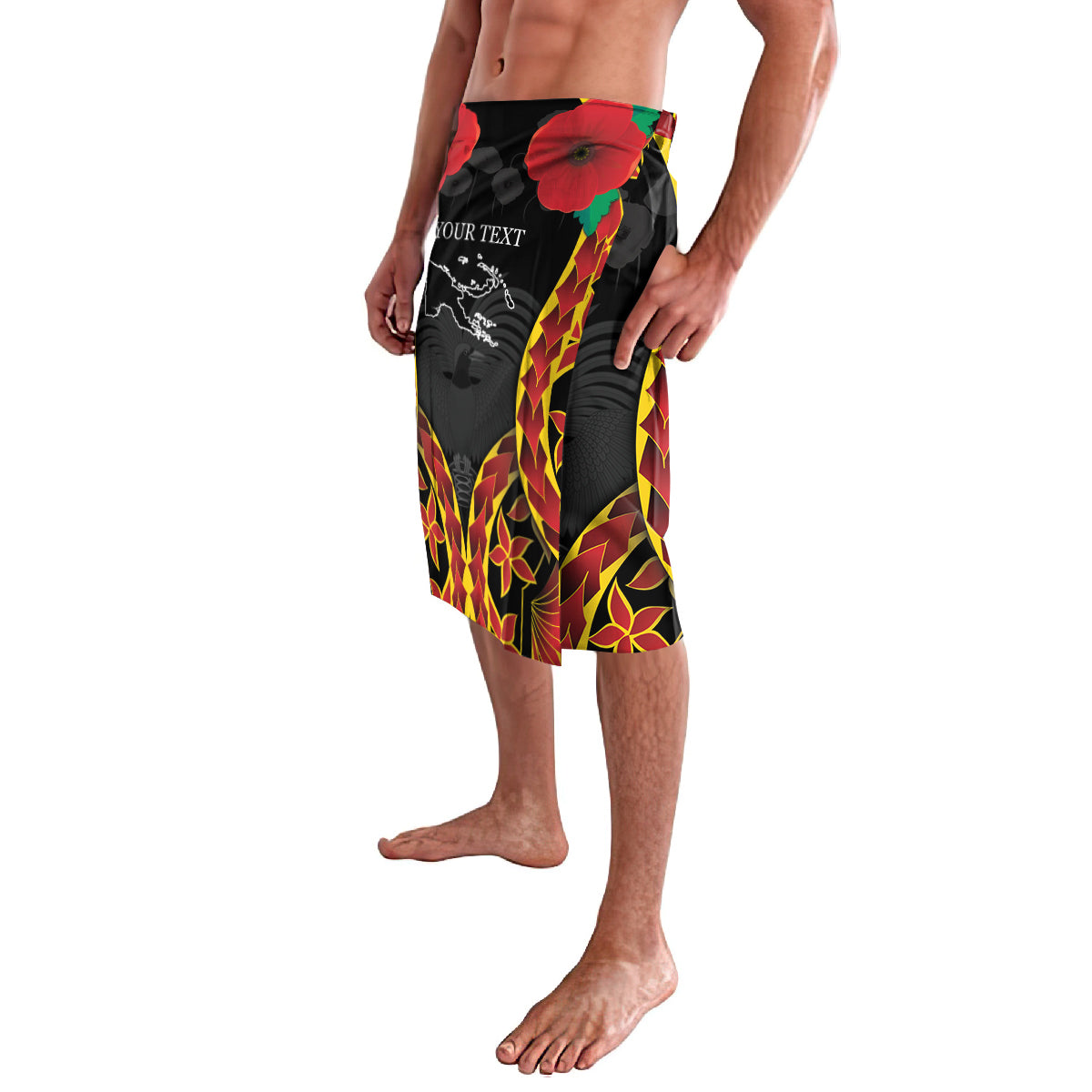 Personalised Papua New Guinea Remembrance Day Lavalava