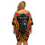 Personalised Papua New Guinea Remembrance Day Off Shoulder Short Dress