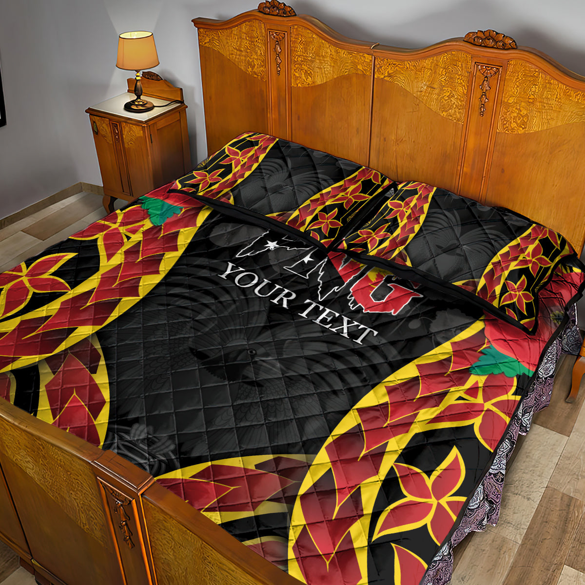 Personalised Papua New Guinea Remembrance Day Quilt Bed Set LT9 - Polynesian Pride