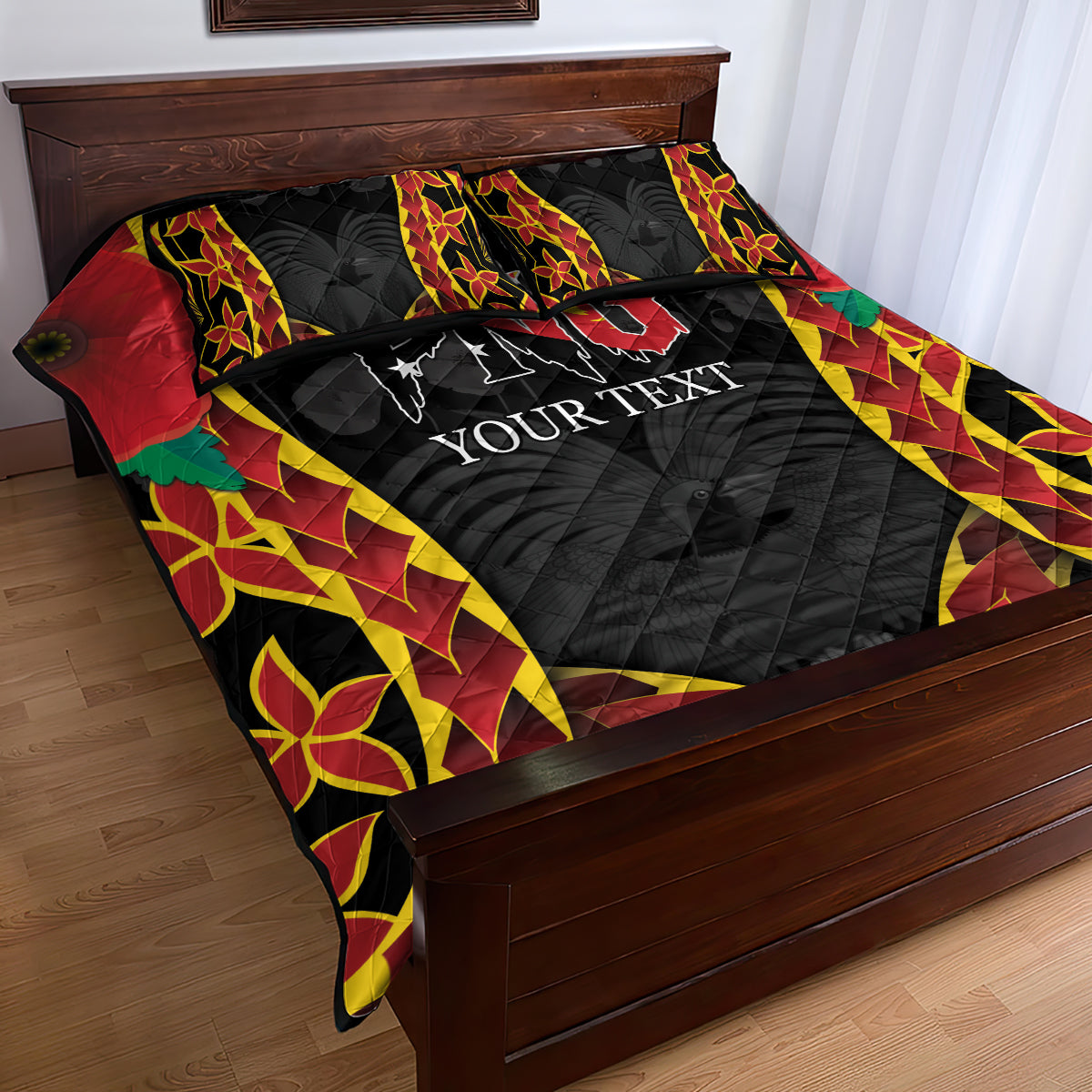 Personalised Papua New Guinea Remembrance Day Quilt Bed Set LT9 - Polynesian Pride