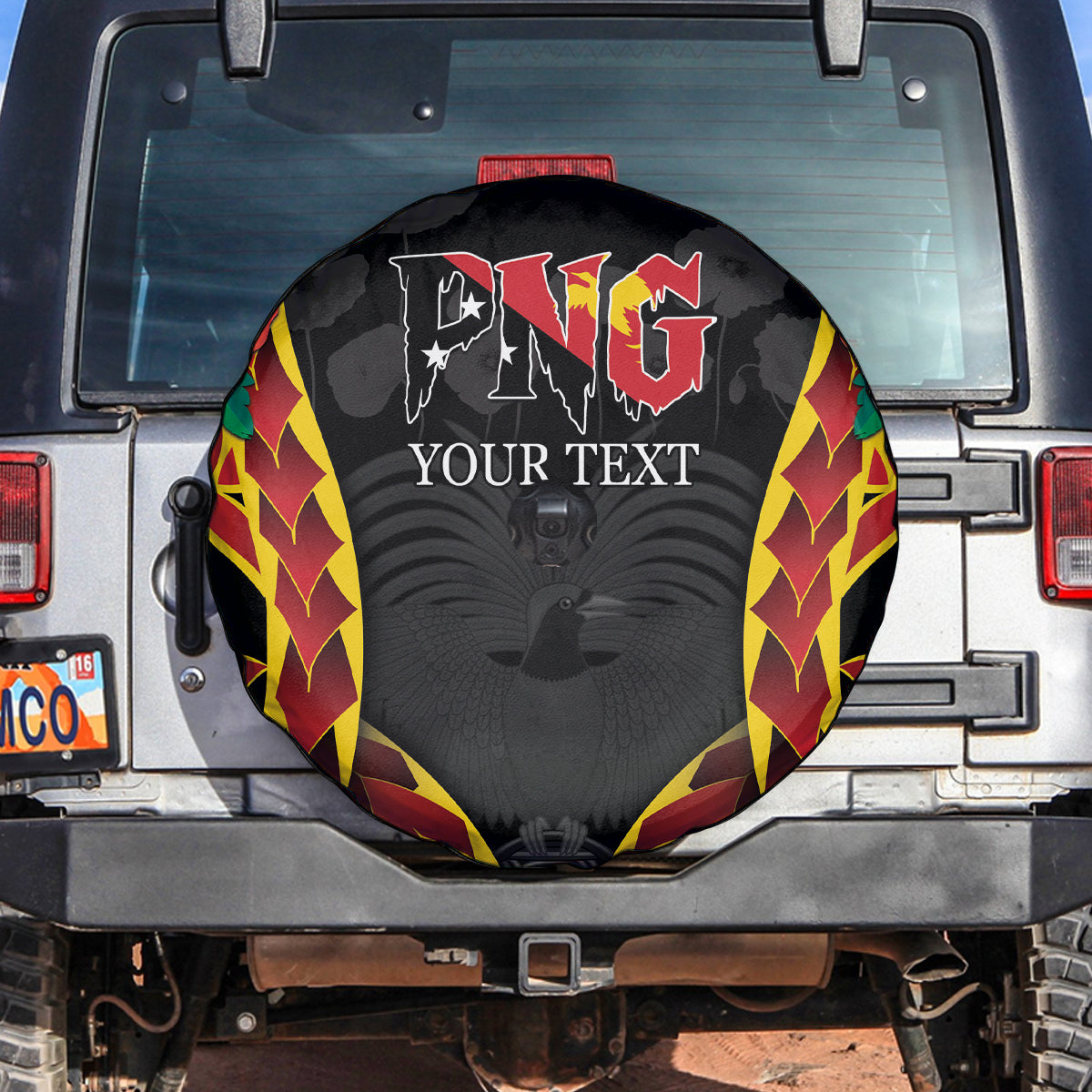 Personalised Papua New Guinea Remembrance Day Spare Tire Cover