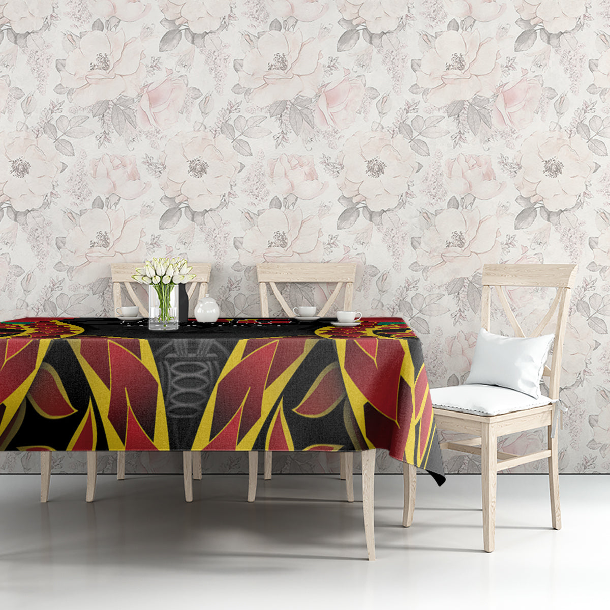 Personalised Papua New Guinea Remembrance Day Tablecloth LT9 - Polynesian Pride