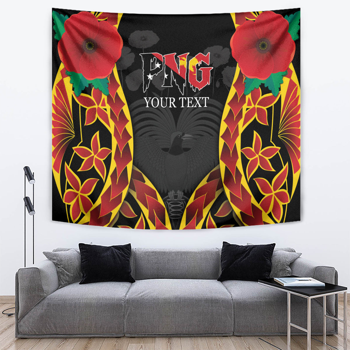 Personalised Papua New Guinea Remembrance Day Tapestry