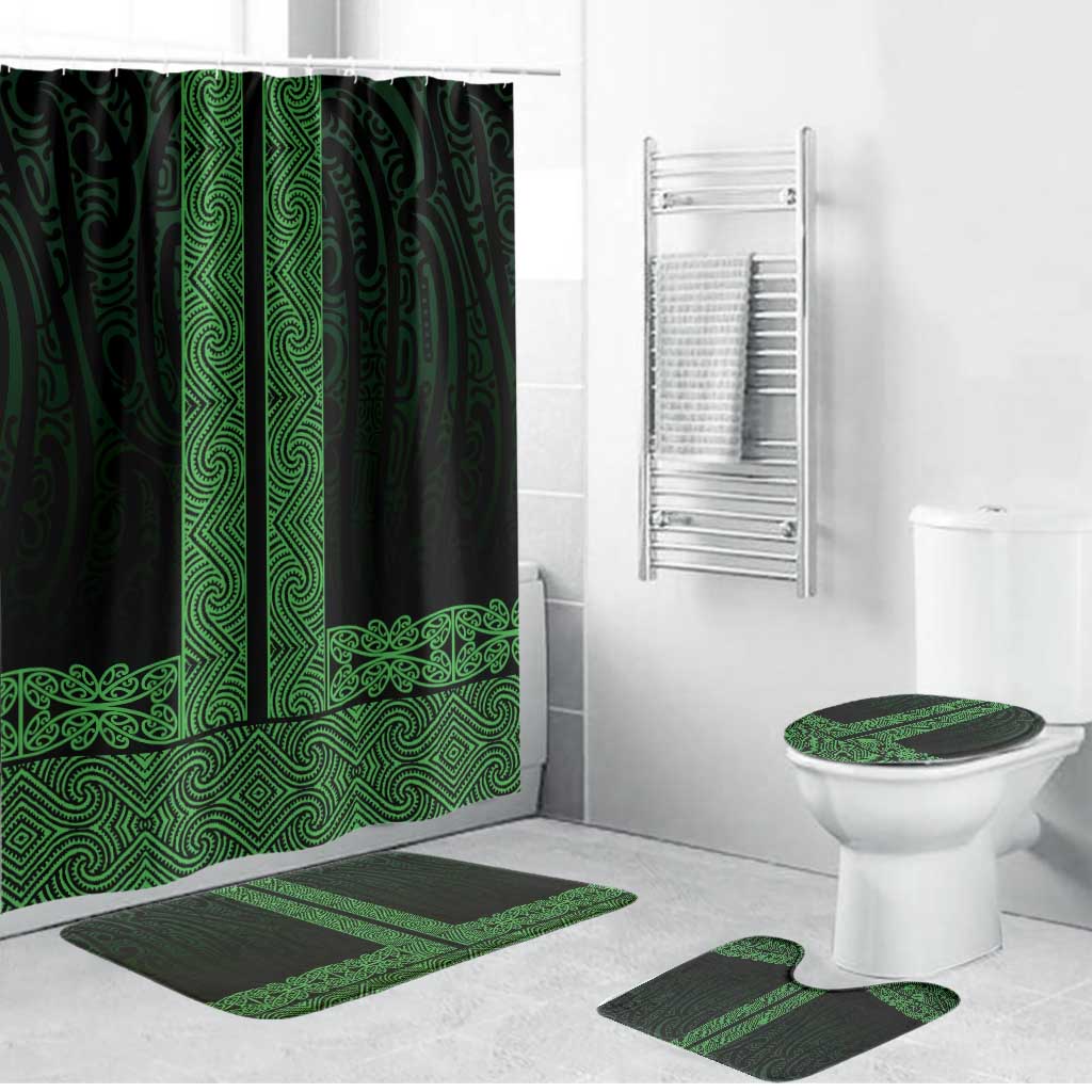 New Zealand Maori Kowhaiwhai Bathroom Set Kakariki Maui and Mangopare - Polynesian Pride