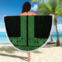 New Zealand Maori Kowhaiwhai Beach Blanket Kakariki Maui and Mangopare