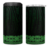 New Zealand Maori Kowhaiwhai 4 in 1 Can Cooler Tumbler Kakariki Maui and Mangopare