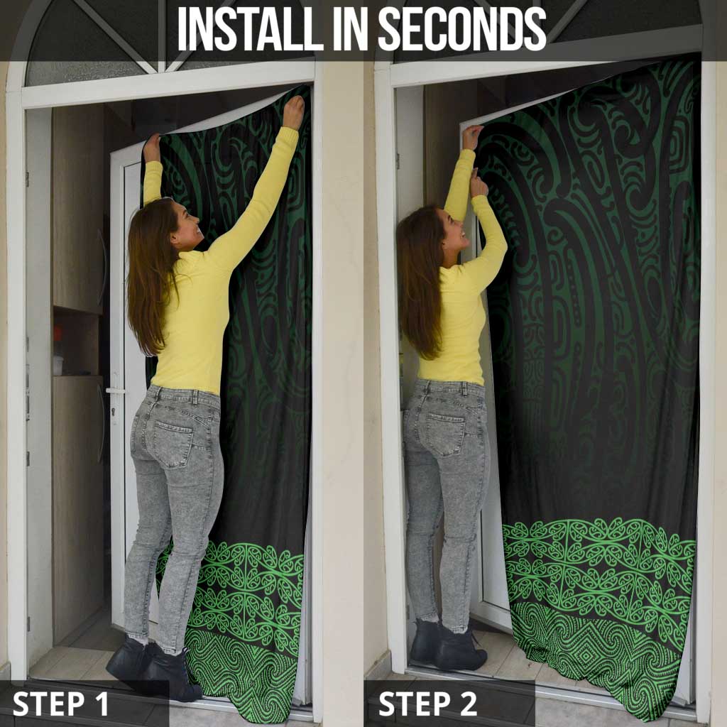 New Zealand Maori Kowhaiwhai Door Cover Kakariki Maui and Mangopare - Polynesian Pride