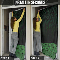 New Zealand Maori Kowhaiwhai Door Cover Kakariki Maui and Mangopare - Polynesian Pride