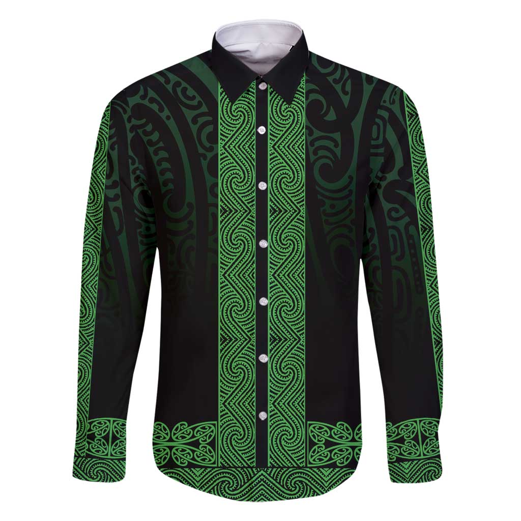 New Zealand Maori Kowhaiwhai Family Matching Off Shoulder Short Dress and Hawaiian Shirt Kakariki Maui and Mangopare