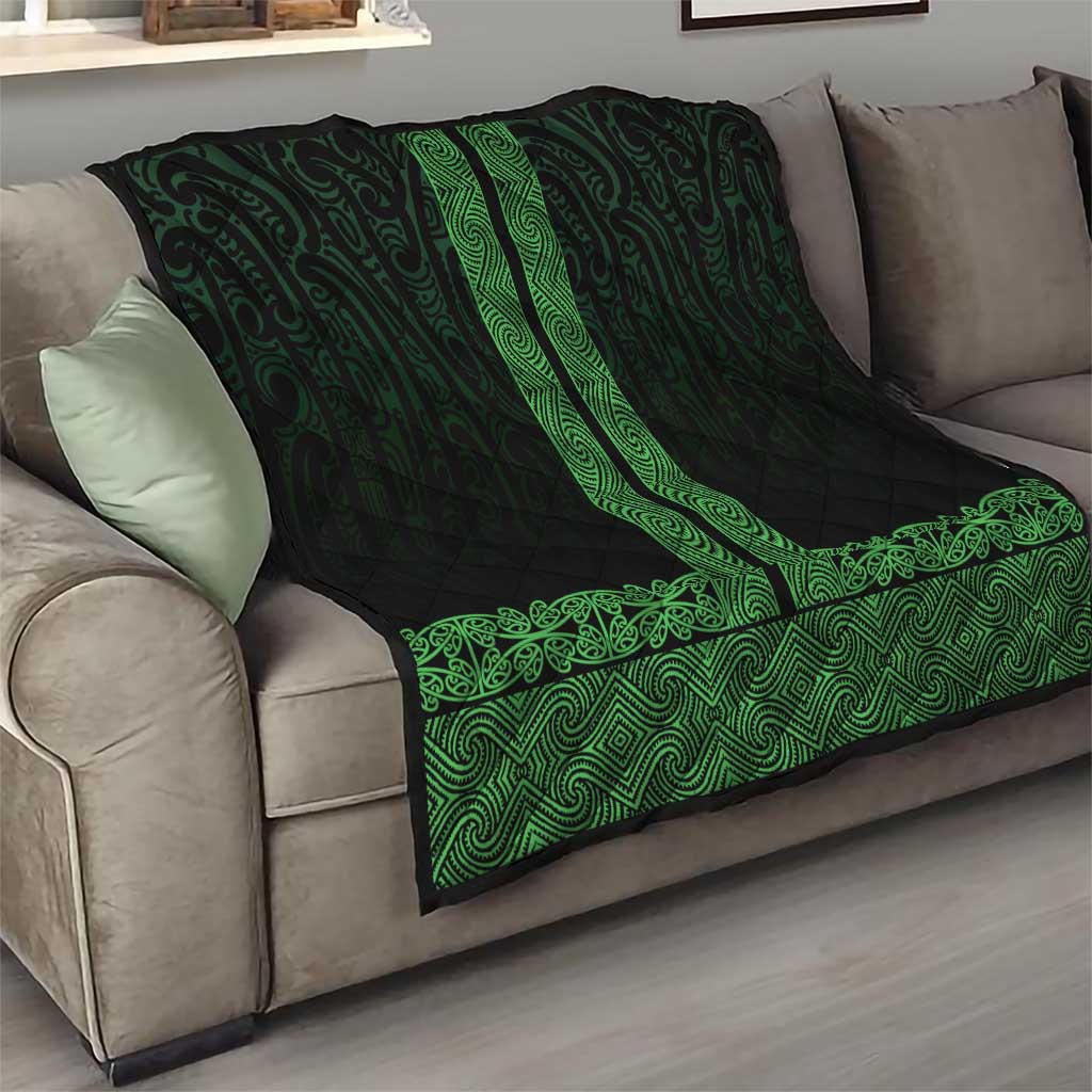 New Zealand Maori Kowhaiwhai Quilt Kakariki Maui and Mangopare