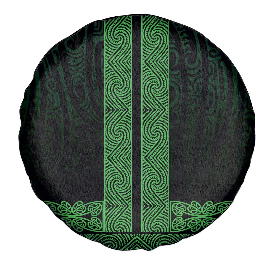 New Zealand Maori Kowhaiwhai Spare Tire Cover Kakariki Maui and Mangopare