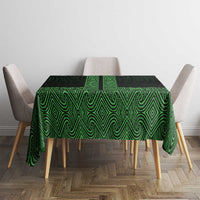 New Zealand Maori Kowhaiwhai Tablecloth Kakariki Maui and Mangopare