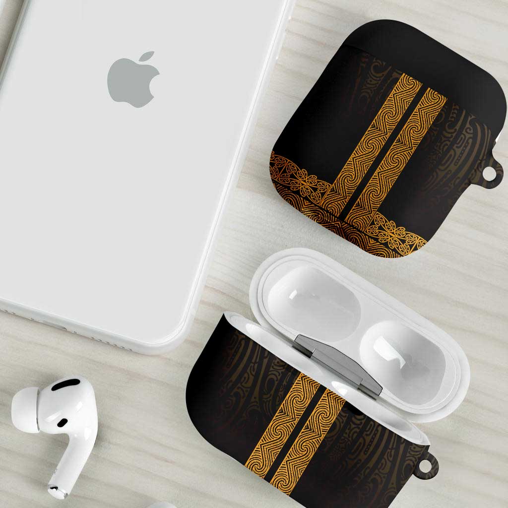 New Zealand Maori Kowhaiwhai AirPods Case Karaka Maui and Mangopare - Polynesian Pride