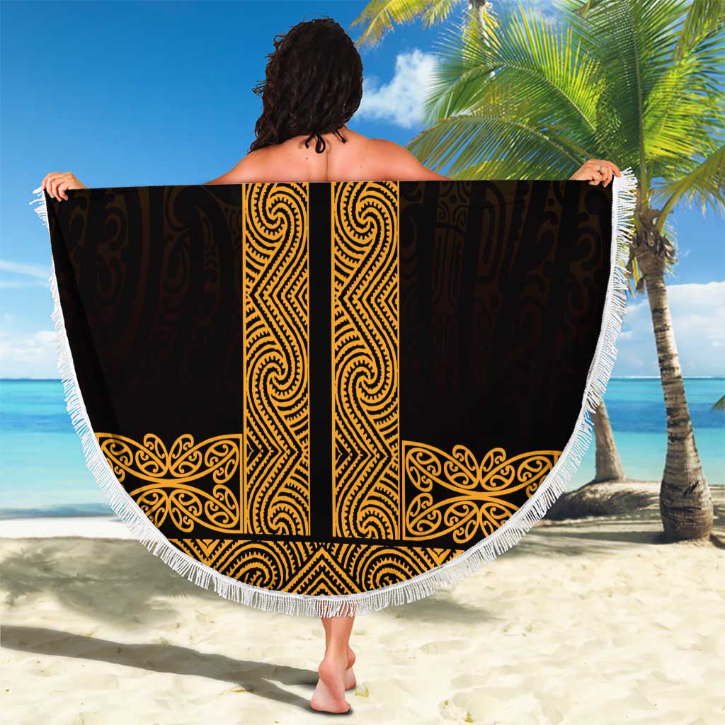 New Zealand Maori Kowhaiwhai Beach Blanket Karaka Maui and Mangopare