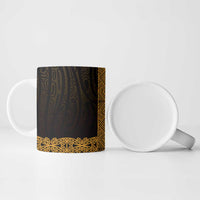 New Zealand Maori Kowhaiwhai Ceramic Mug Karaka Maui and Mangopare - Polynesian Pride