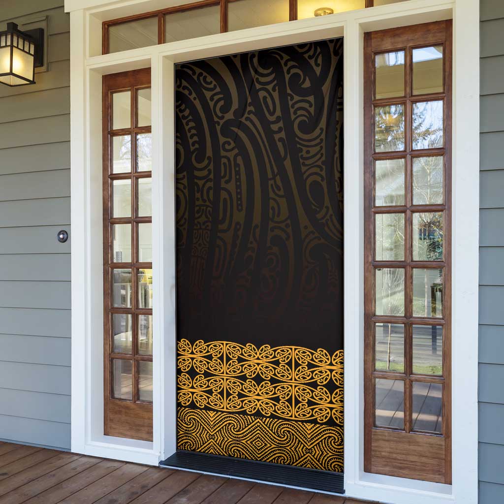 New Zealand Maori Kowhaiwhai Door Cover Karaka Maui and Mangopare - Polynesian Pride
