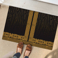 New Zealand Maori Kowhaiwhai Rubber Doormat Karaka Maui and Mangopare