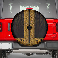 New Zealand Maori Kowhaiwhai Spare Tire Cover Karaka Maui and Mangopare
