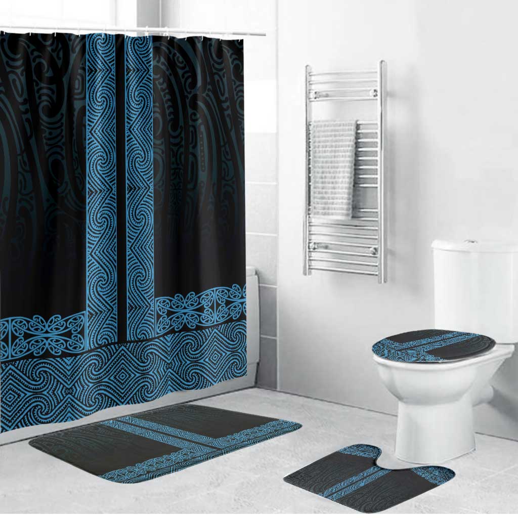 New Zealand Maori Kowhaiwhai Bathroom Set Kikorangi Maui and Mangopare - Polynesian Pride