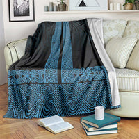 New Zealand Maori Kowhaiwhai Blanket Kikorangi Maui and Mangopare