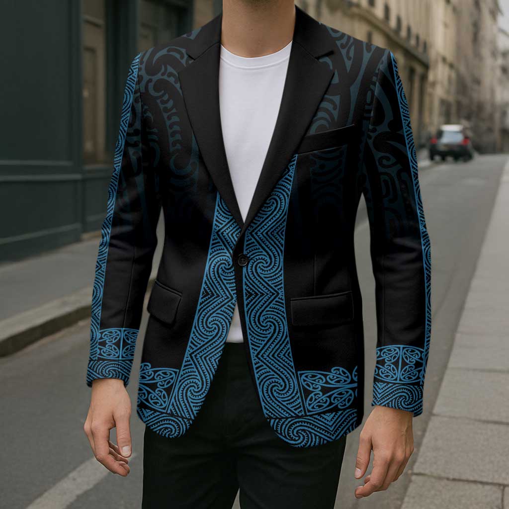 New Zealand Maori Kowhaiwhai Blazer Kikorangi Maui and Mangopare - Polynesian Pride