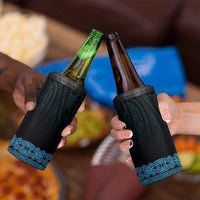 New Zealand Maori Kowhaiwhai 4 in 1 Can Cooler Tumbler Kikorangi Maui and Mangopare