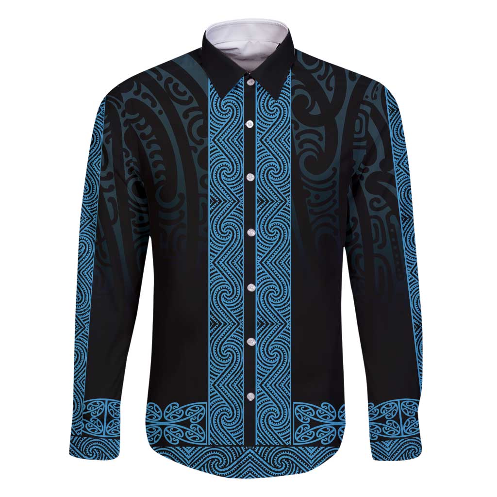 New Zealand Maori Kowhaiwhai Family Matching Off Shoulder Short Dress and Hawaiian Shirt Kikorangi Maui and Mangopare