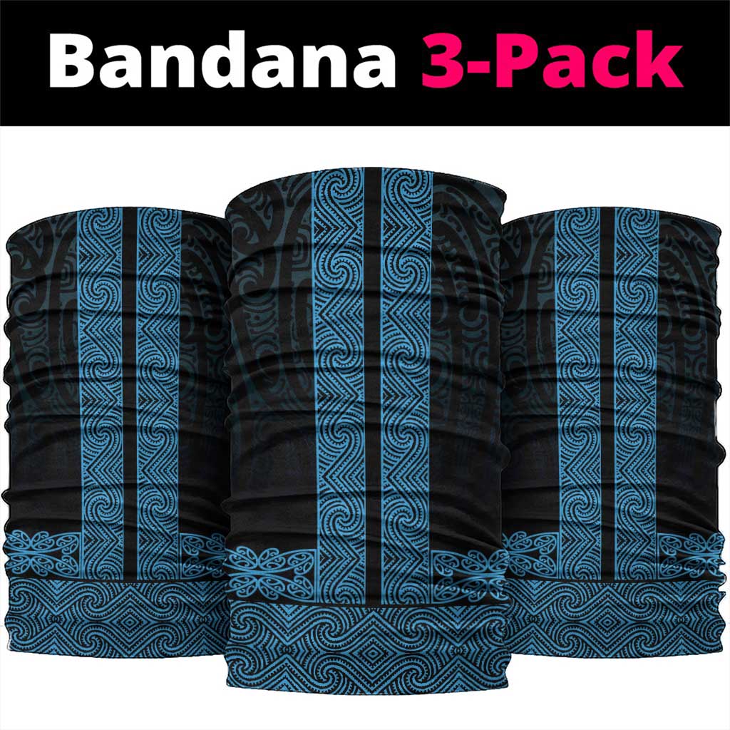 New Zealand Maori Kowhaiwhai Neck Gaiter Kikorangi Maui and Mangopare - Polynesian Pride