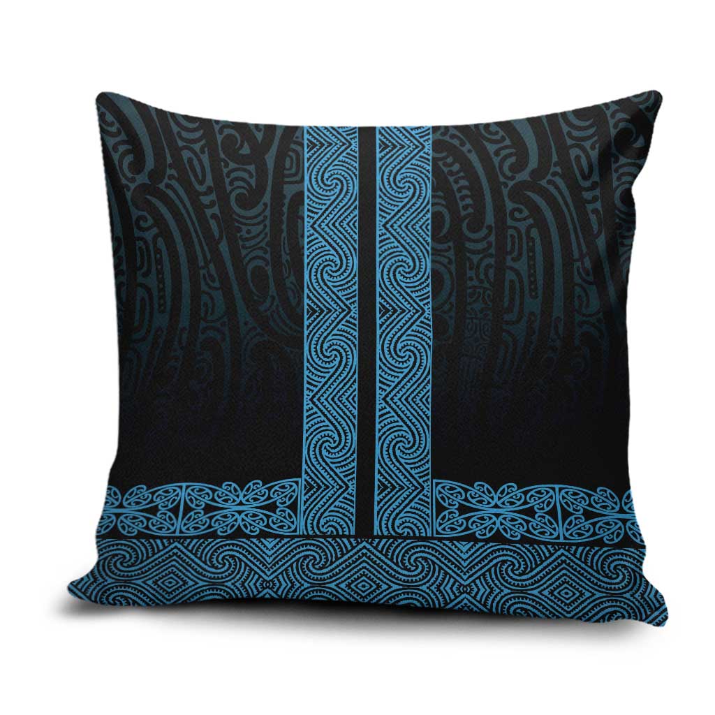 New Zealand Maori Kowhaiwhai Pillow Cover Kikorangi Maui and Mangopare - Polynesian Pride