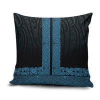 New Zealand Maori Kowhaiwhai Pillow Cover Kikorangi Maui and Mangopare - Polynesian Pride
