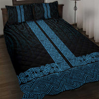 New Zealand Maori Kowhaiwhai Quilt Bed Set Kikorangi Maui and Mangopare