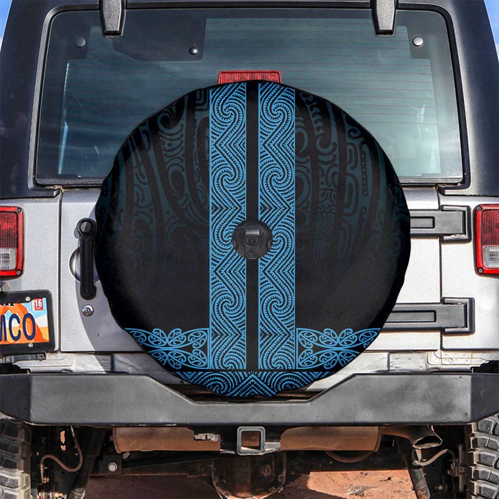 New Zealand Maori Kowhaiwhai Spare Tire Cover Kikorangi Maui and Mangopare